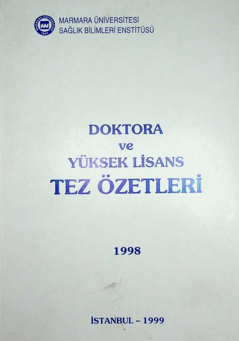 Doktora ve Yüksek Lisans Tez Özetleri (1998)